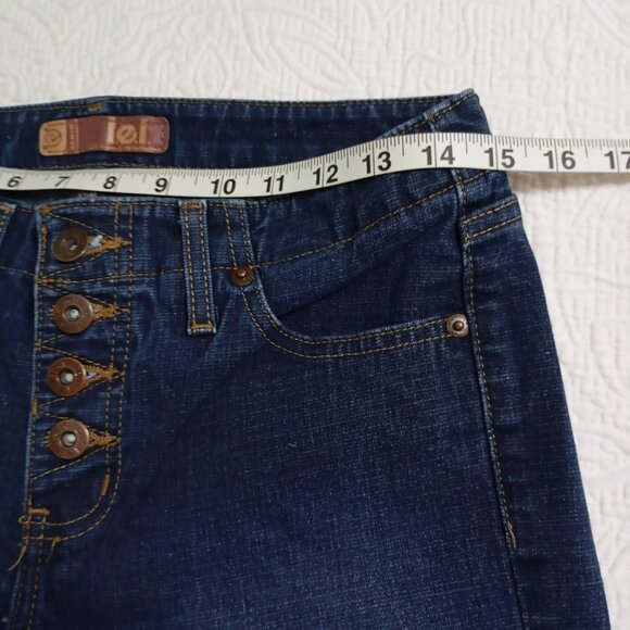 L.E.I Womens Flare Denim Jeans Size 7/8 Made In Mexico - Picture 7 of 9